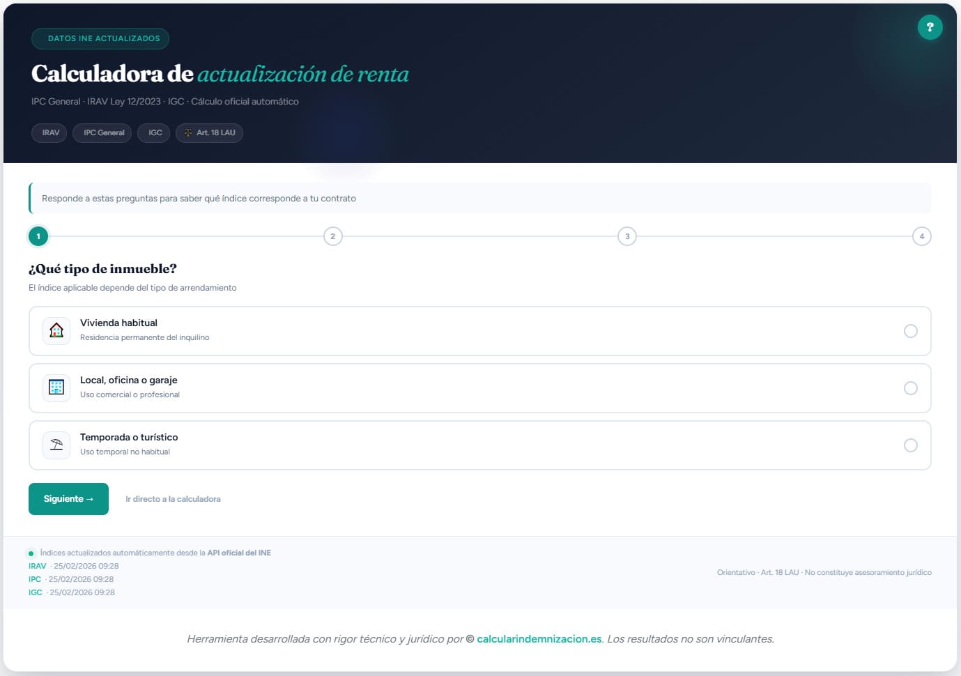 Calculadora de actualización de renta y alquiler 2026 — IPC, IRAV e IGC ...