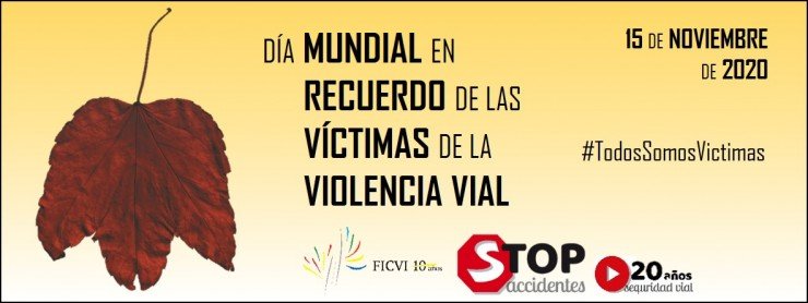 DÍA MUNDIAL EN RECUERDO DE LAS VÍCTIMAS DE LA VIOLENCIA VIAL - 15 DE NOVIEMBRE 2020