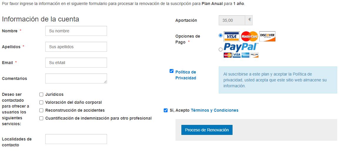 Renovar suscripción VIP